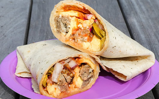 our specialty breakfast wraps