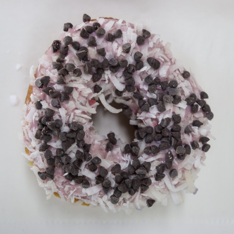 Black-Forest Fractured Prune Donut