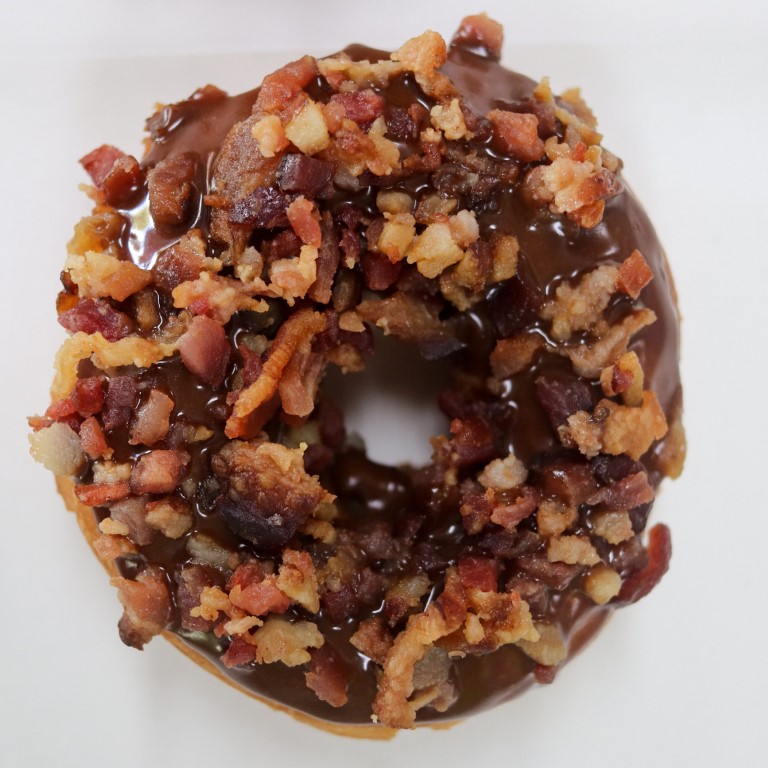 Chocolate-Covered-Bacon Fractured Prune Donut