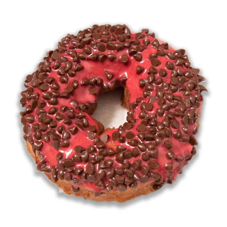 Chocolate-Covered-Cherry Fractured Prune Donut
