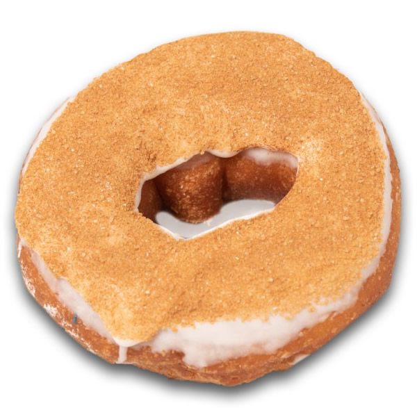 Cinnamon-Bun Fractured Prune Donut