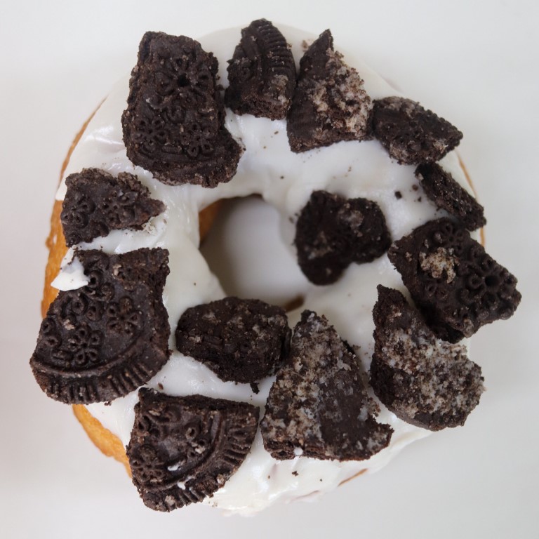 Cookies-and-Cream Fractured Prune Donut