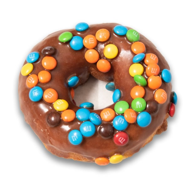 M and M Fractured Prune Donut