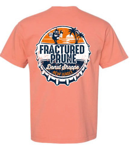 Fractured Prune NJ 2026 terracotta bottlecap t-shirt design