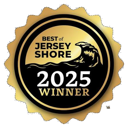 Best of Jersey Shore 2025 gold medal badge, Fractured Prune Donuts NJ